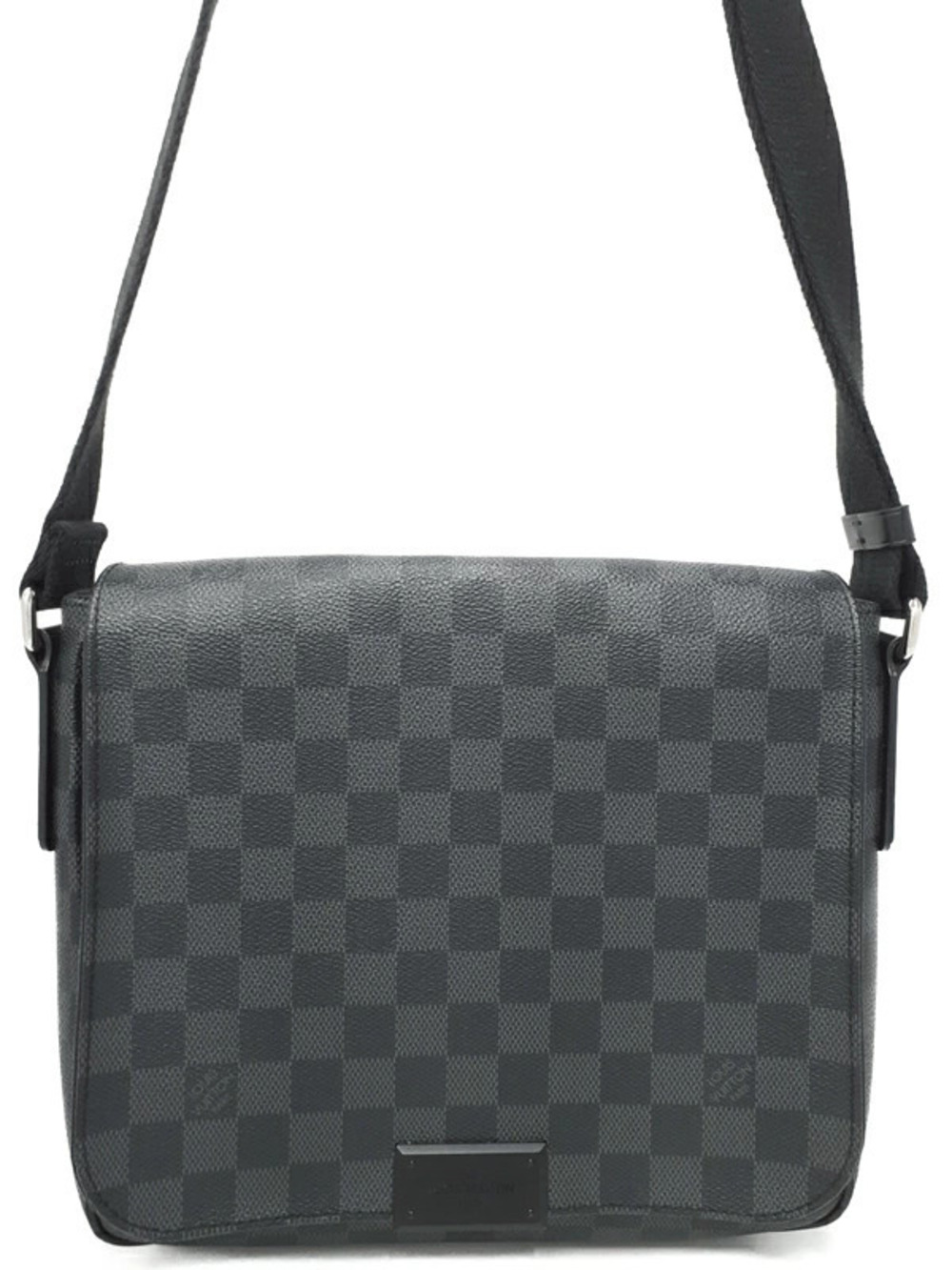 Louis Vuitton Damier Graphite Black District Shoulder Bag